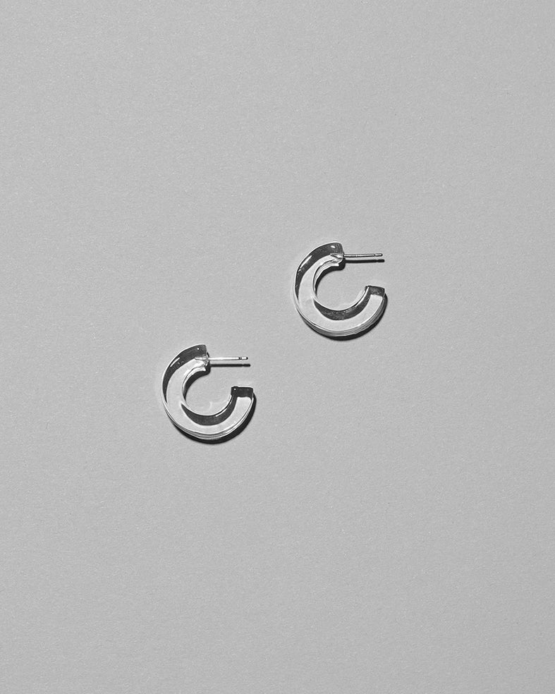 CLASSIC Earrings Hoop Clear